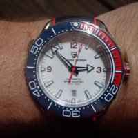 PAGANI DESIGN автоматичен часовник SEIKO NH35,сапфир,неръждаема стомана,водоустойчив,дата,безел, снимка 7 - Мъжки - 43210144