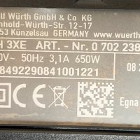 Къртач Wurth MH 3-XE 650W 2.6J 08.2019г. като нов!, снимка 3 - Други инструменти - 29182019
