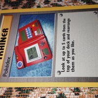 1995, 96, 98 Pokemon Pokedex Trainer Card 87/102 Base Set, снимка 1 - Колекции - 43954056