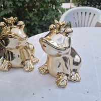 Порцеланова Златна жаба– касичка, обемна, Нова!, снимка 7 - Декорация за дома - 43256960