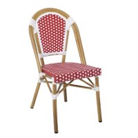 Стол трапезен PARIS Chair Alu Walnut/Wicker , снимка 1 - Столове - 44057663