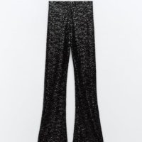Дамски панталон с пайети Zara, снимка 5 - Панталони - 43953794