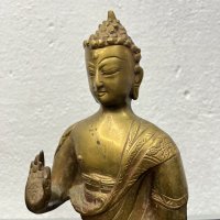 Уникална стара бронзова Буда / будизъм. №4777, снимка 10 - Други ценни предмети - 43073429