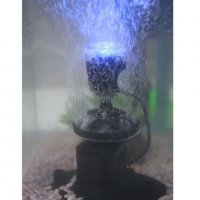 Аерираща с-ма с декоративна синя светлина бабълс мейкър, снимка 2 - Аквариуми - 28515467