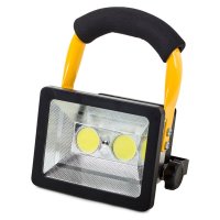 Акумулаторен прожектор,преносим 2 x LED COB ,30W, снимка 4 - Прожектори - 44139860