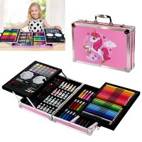 Комплект за рисуване и оцветяване в метален куфар /145 части/, снимка 2 - Рисуване и оцветяване - 40320414