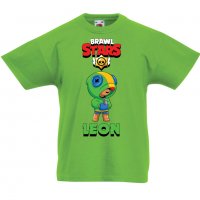 Детска тениска брол старс Leon Brawl Stars, снимка 4 - Детски тениски и потници - 32921025