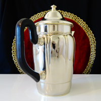 Посребрена кана,чайник,релеф. , снимка 4 - Антикварни и старинни предмети - 36400990
