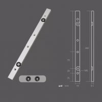 Плъзгач за алуминиеви профили Т слот  (T-track) 30cm без стопер, снимка 1 - Други инструменти - 37519438
