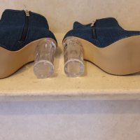 Дънкови боти, снимка 5 - Дамски обувки на ток - 26407389