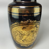 Гръцка ваза, ръчна изработка 24k позлата, снимка 2 - Антикварни и старинни предмети - 43331401