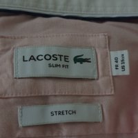 Lacoste Stretch Slim Fit  Mens Size 40/15 3/4 ОРИГИНАЛ! НОВО! Мъжка Риза!, снимка 12 - Ризи - 43006010