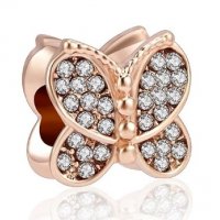 Елемент Rose Gold пеперуда/нов, снимка 1 - Колиета, медальони, синджири - 27061415