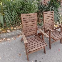Сгъваеми дървени столове, снимка 4 - Столове - 42944343