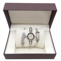 Стилен дамски часовник + 2бр. красиви гривни - Модел ТМ-288, снимка 1 - Дамски - 27765691