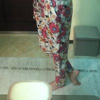 Летен панталон с флорални мотиви, снимка 10 - Панталони - 28860026