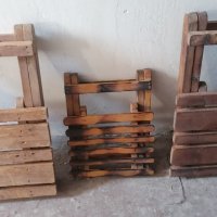 2 големи и 1 детски сгъваеми стола Уникат ръчна изработка, снимка 1 - Къмпинг мебели - 36580673