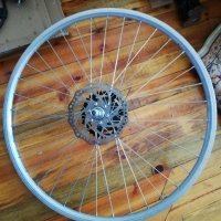 Задна капла 26, Спирачен апарат Tektro Dual, венец: Shimano Megarange 7 sp, снимка 2 - Части за велосипеди - 38244450