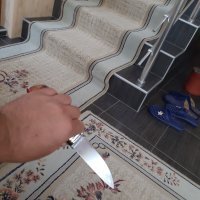 Нож на Андрей Бирюков от К340 стомана закалена на 62hrc, снимка 2 - Ножове - 37502436