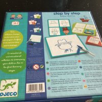 DJECO Step by step,комплект за рисуване стъпка по стъпка,нов,в кутия, снимка 2 - Образователни игри - 43670000