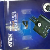 Продавам USB KVM Switch ATEN КВМ Суич, снимка 2 - Кабели и адаптери - 37601906