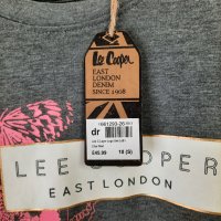 Lee Cooper - Дамска памучна блуза дълъг ръкав Layer Logo, размер S, цвят - Сив., снимка 8 - Блузи с дълъг ръкав и пуловери - 39489327