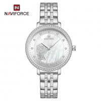 Дамски часовник NAVIFORCE Silver 5017 SW., снимка 3 - Дамски - 34725723