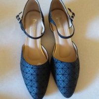 Дам.обувки-/изк.кожа-сатен/-"PENNE"-№39-цвят-черни. Закупени от Италия., снимка 16 - Дамски ежедневни обувки - 26554303