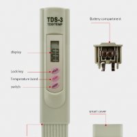 TDS Meter Тестер Анализатор за качеството на питейната вода, снимка 3 - Друга електроника - 40135970
