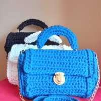 Дамски плетени чанти, снимка 3 - Чанти - 40686937