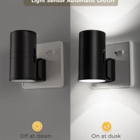LOHAS-LED димируема ретро стенна нощна лампа,  студено бяло 6000K, черна, снимка 2 - Лампи за стена - 43960866