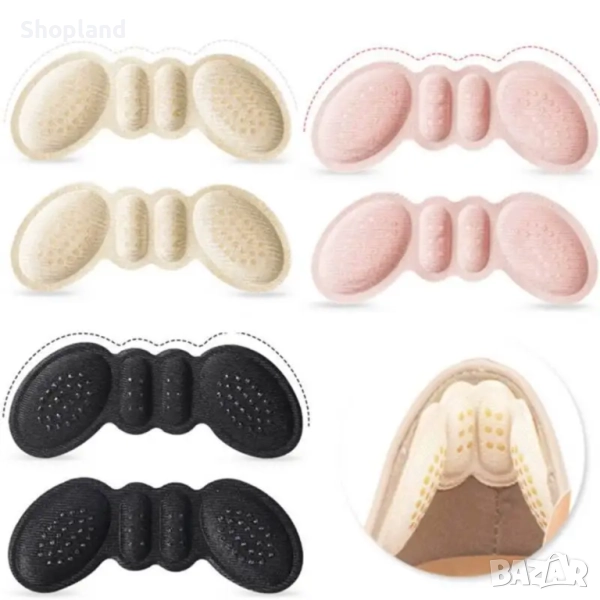 Самозалепващи се подложки за пети – комфорт и защита за всяка обувка, снимка 1