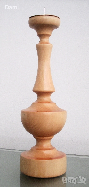 Свещник стругован, снимка 1