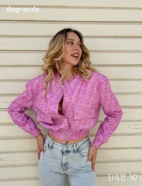 Розово Дамско Яке, снимка 1