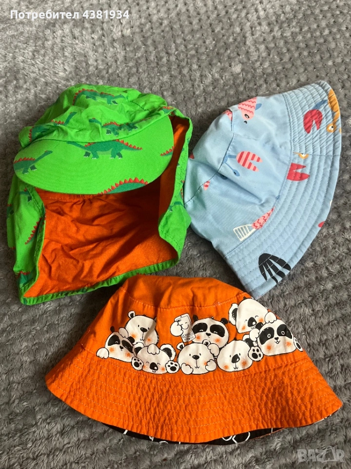 Бебешки летни шапки 6-12месеца, снимка 1