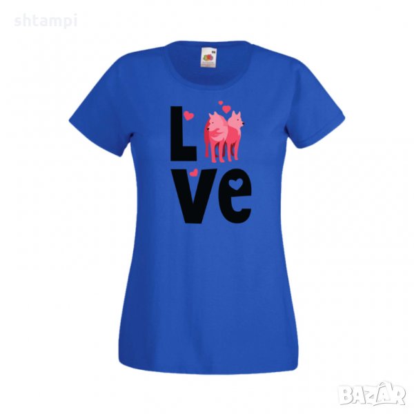 Дамска тениска Свети Валентин Love Dogs, снимка 1