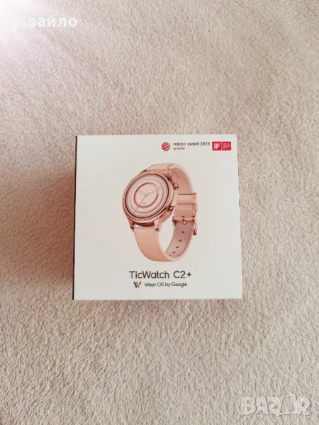 Смарт часовник TicWatch C2+, розово злато, снимка 1
