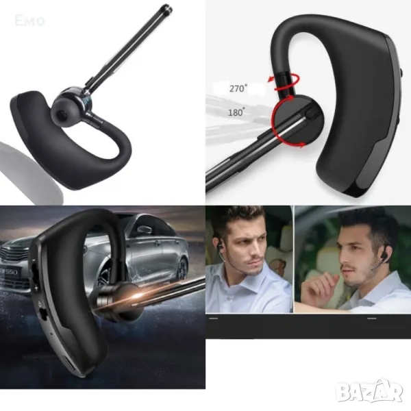 Bluetooth слушалка с гъвкав микрофон - EP92, снимка 1