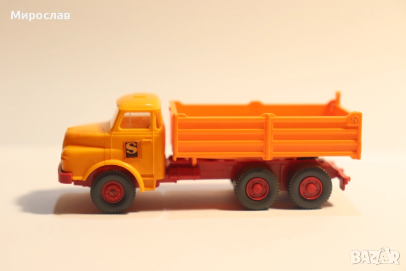 WIKING H0 1/87 MAN САМОСВАЛ КОЛИЧКА КАМИОН МОДЕЛ, снимка 1