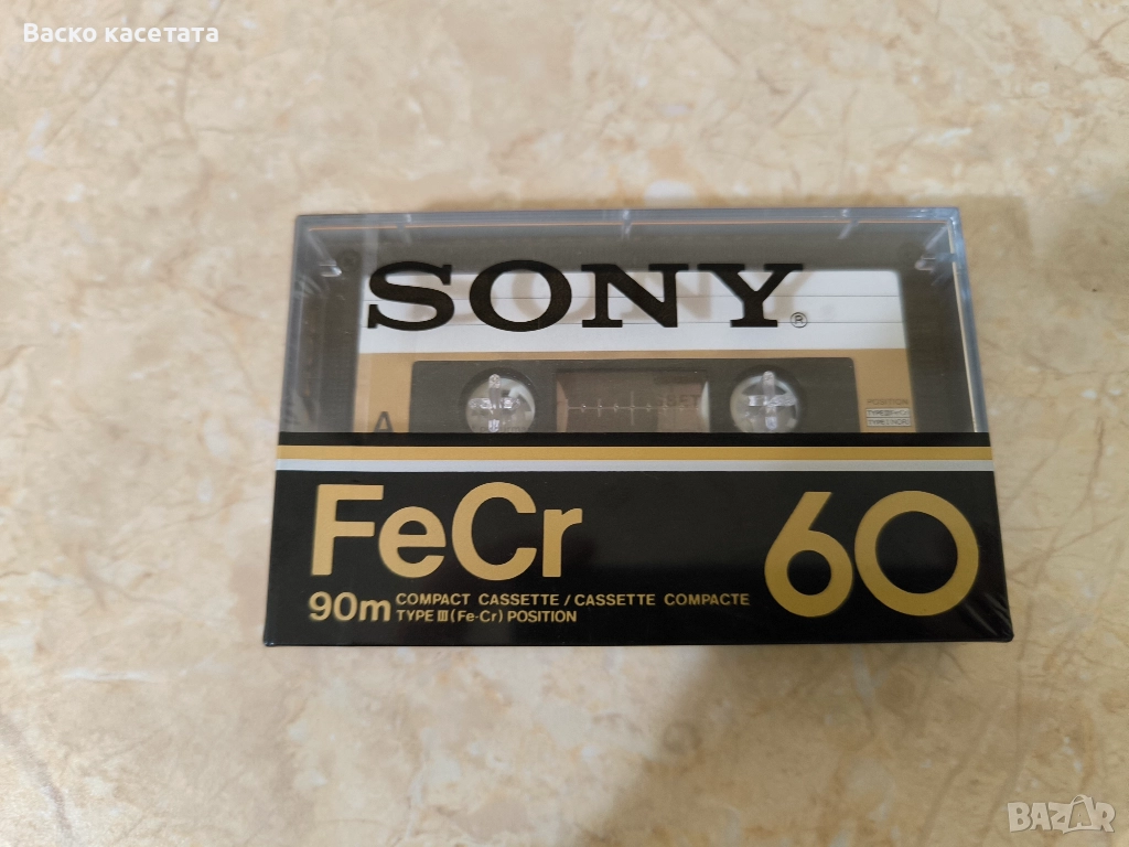 Запечатана колекционерска касета Sony FeCr 60, снимка 1