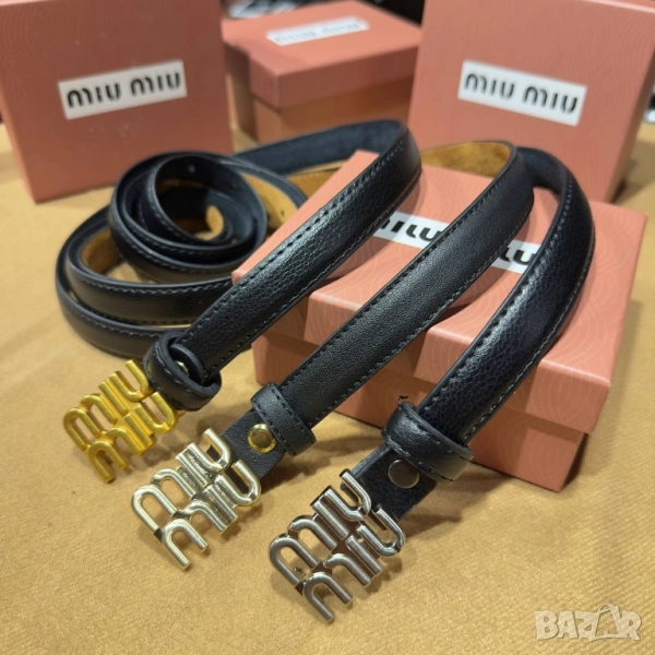 колани от естествена кожа в кутия miu miu , снимка 1