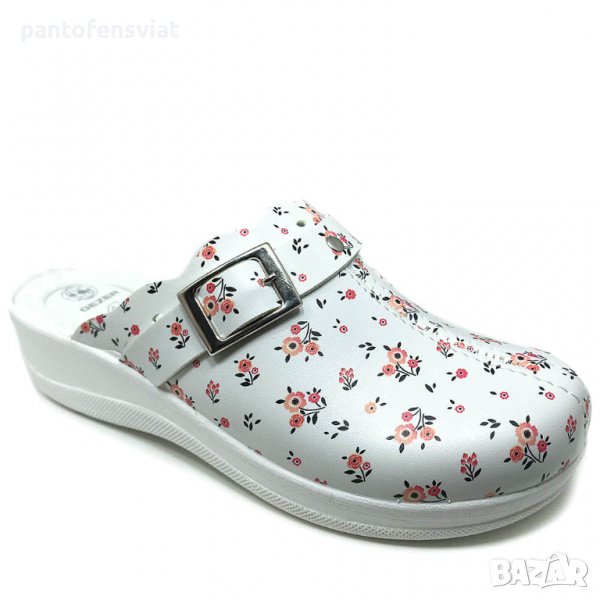 Медицински чехли GEZER цветя 36/41, снимка 1