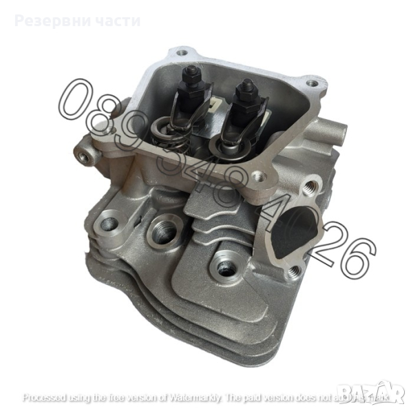 Цилиндрова глава за мотофреза / генератор - Оборудвана, снимка 1