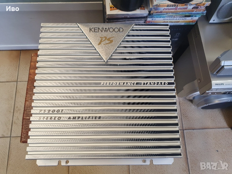 Авто усилвател Kenwood KAC-PS200T В отлично техническо и визуално състояние.  1 × 96 вата , канал 1 , снимка 1