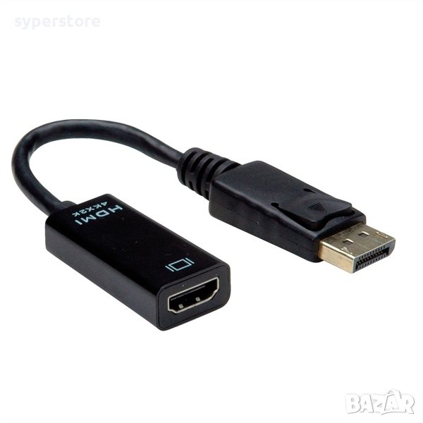 Адаптер DP M - HDMI F, 4K Roline 12.99.3139 SS301239 Мъжко-Женско, снимка 1