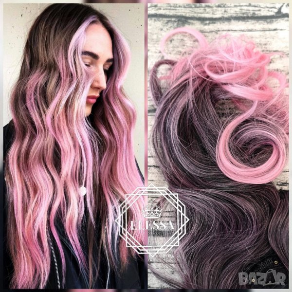 HAIR EXTENSIONS ELESSA - Натурални Омбре Екстеншъни Комплект от 200 грама Коса / 70 см Код С250, снимка 1