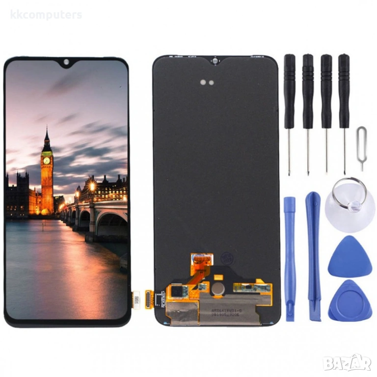 Оригинален AMOLED LCD Дисплей и Тъч Скрийн за OnePlus 7, снимка 1