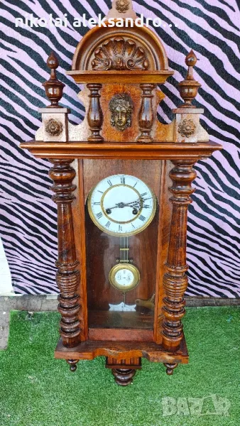 стар немски антикварен часовник, снимка 1