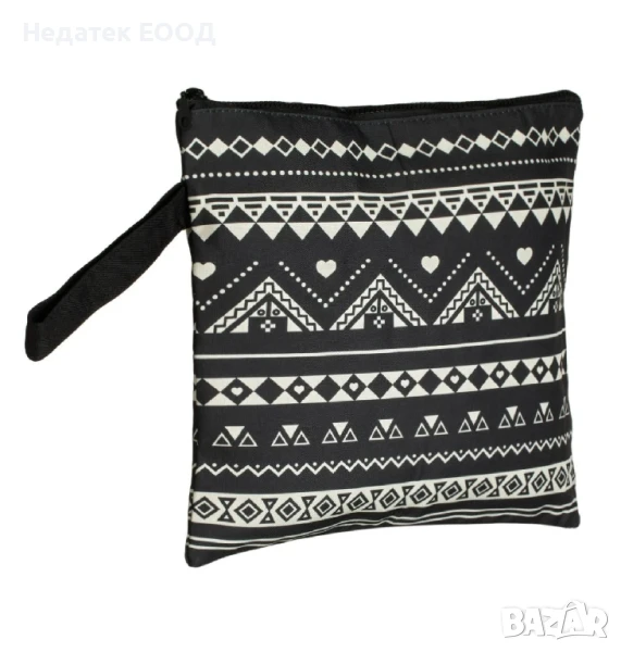 Несесер за таолетни принадлежности, Черен - Бял, 33x27.5 см., снимка 1