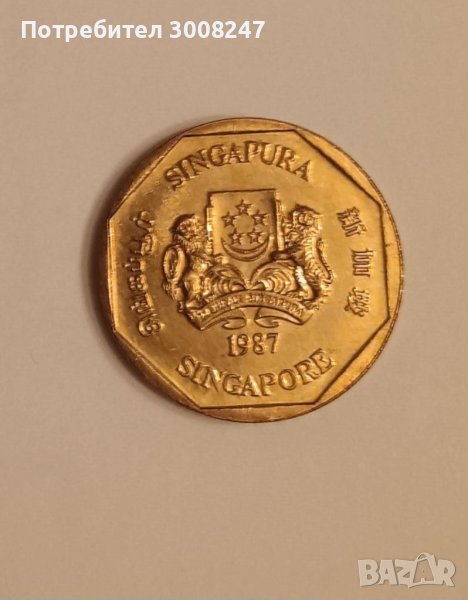 1 долар Сингапур 1987 , снимка 1
